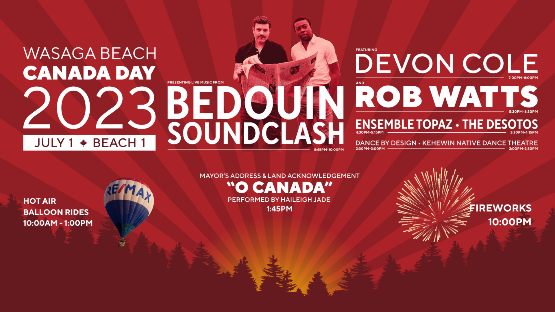 Bedouin Soundclash to headline Wasaga Beach Canada Day Festivities